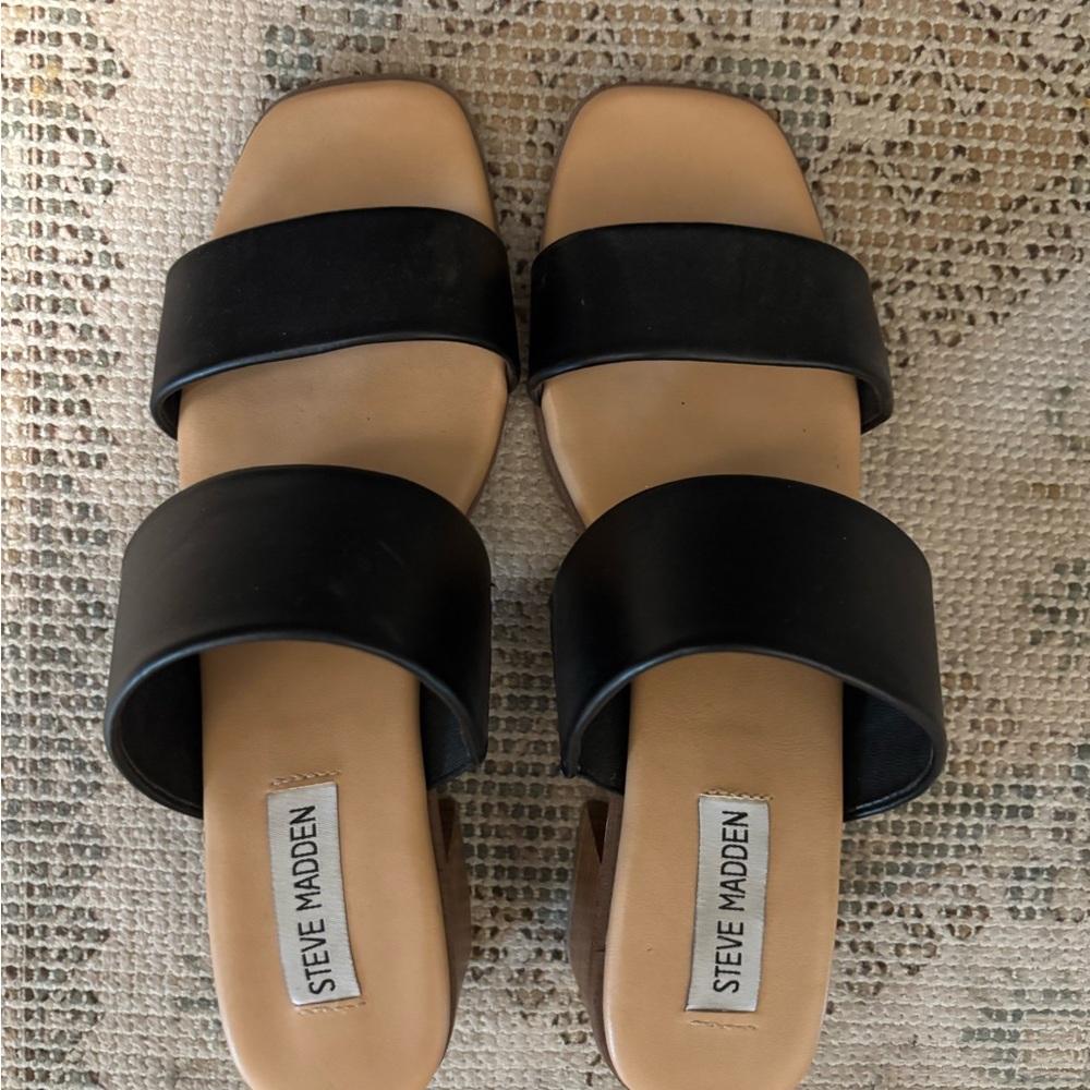 Steve Madden Black Women's Sandals